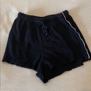 Black Brandy Melville Shorts w white stripe